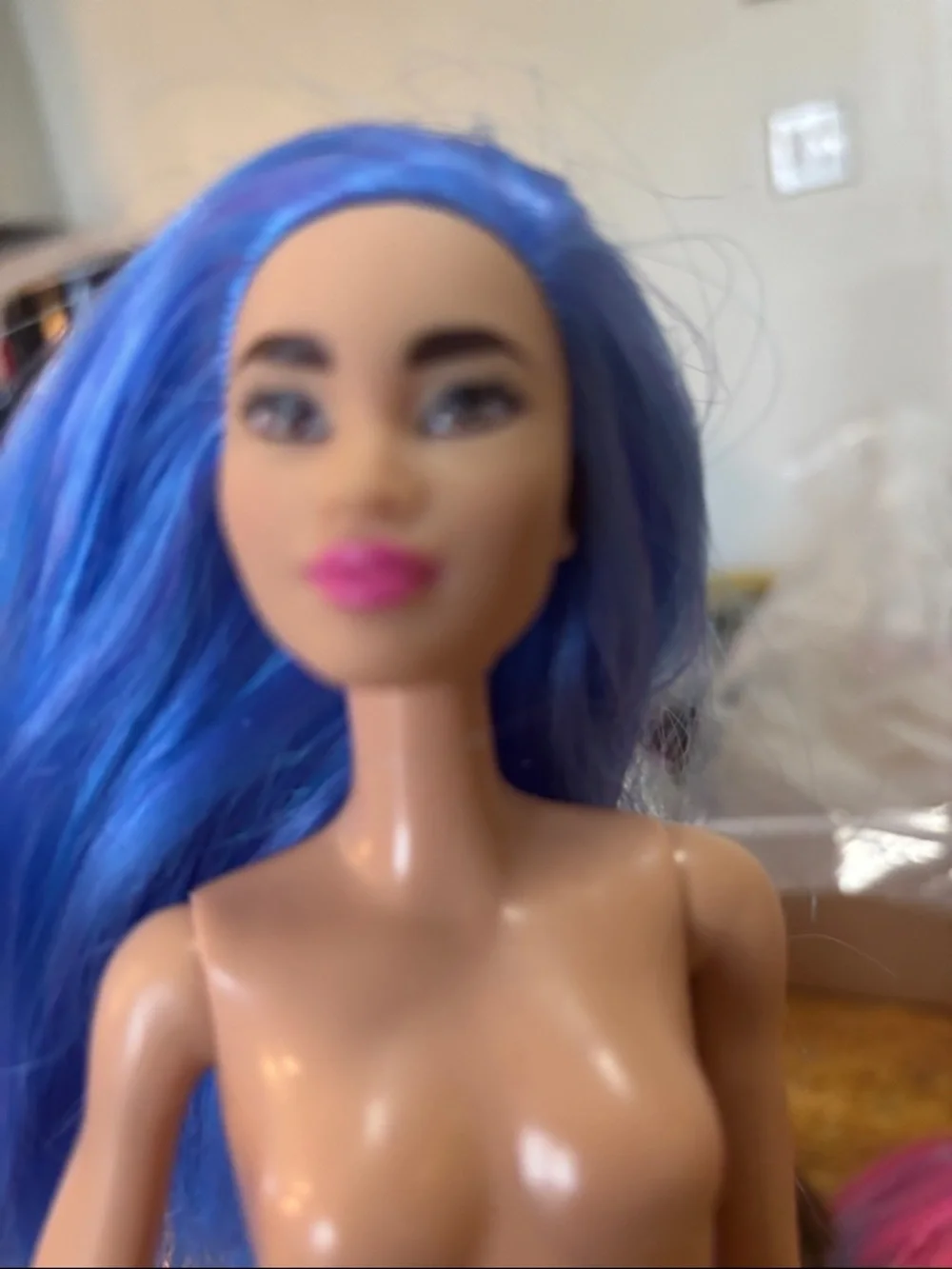 Lot of 7 Fashion Dolls with Colorful Hair